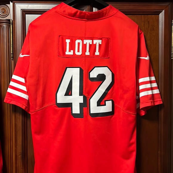 NFL players, Nike Other - NFL SF 49ers Rare 90’s Edition Alternative Throwback Ronnie Lott Red #42 Jersey!